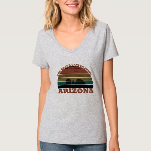 Arizona Sedona landschap  retro az T-shirt (Voorkant)