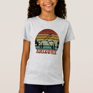 Arizona Sedona landschap retro az T-shirt