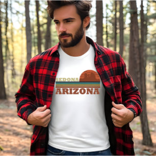 Arizona Sedona  zonsondergang az retro T-shirt