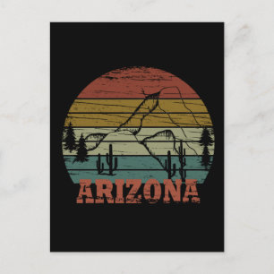 Arizona Sedona  zonsondergang retro az Briefkaart