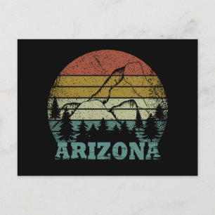 Arizona Sedona zonsondergang retro az Briefkaart