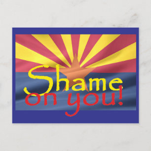 Arizona SHAME OVER JE Briefkaart