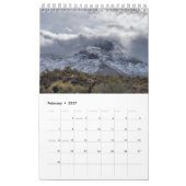 Arizona Skies petit calendrier simple page (Feb 2027)