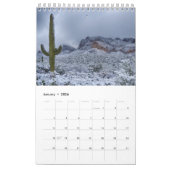 Arizona Skies petit calendrier simple page (Jan 2026)