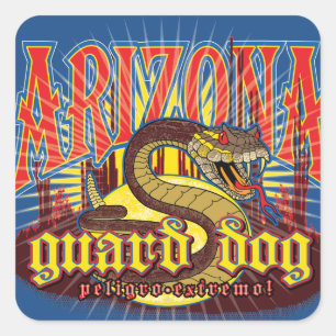 Arizona Slang op wacht Vierkante Sticker