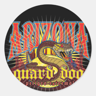 Arizona Slang op zijn Hoede Ronde Sticker