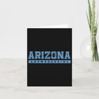 Arizona Snowboarding Sky Blue Tekst Kaart
