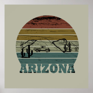 arizona staat zonnelandschap az poster
