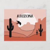 Arizona State Artistic Boho Monochromatic Briefkaart (Voorkant)