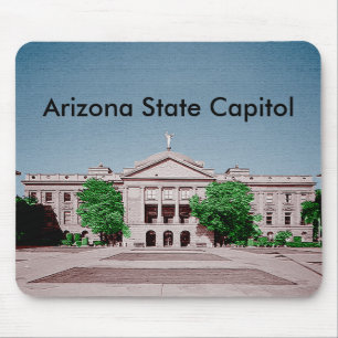 Arizona State Capitol Ingekleurd Kleurrijk Muismat