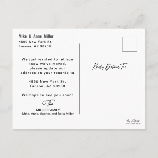 Arizona State Destination Moving Faire-part (Dos)