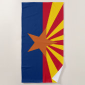 Arizona State Flag Afbeelding Strandlaken (Voorkant)