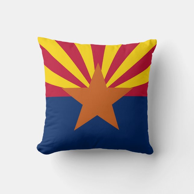 Arizona State Flag Coussin américain MoJo (Recto)