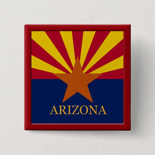 Arizona State Flag Design Button (Voorkant)