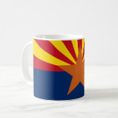 Arizona State Flag Image Koffiemok (Voorkant links)