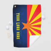 Arizona State Flag met uw eigen Logo Golfhanddoek (Insitu)