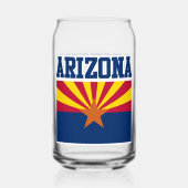 Arizona State Flag Mok Blikvorm Glas (Voorkant)