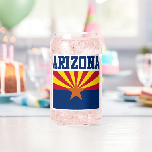 Arizona State Flag Mok Blikvorm Glas (Insitu (Verjaardag))