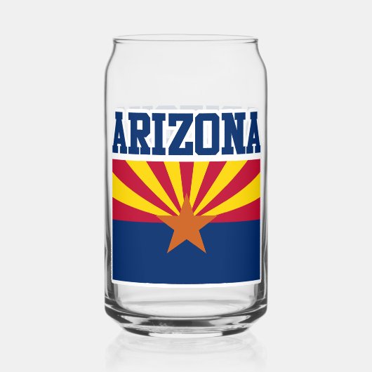 Arizona State Flag Mok Blikvorm Glas (Achterkant)