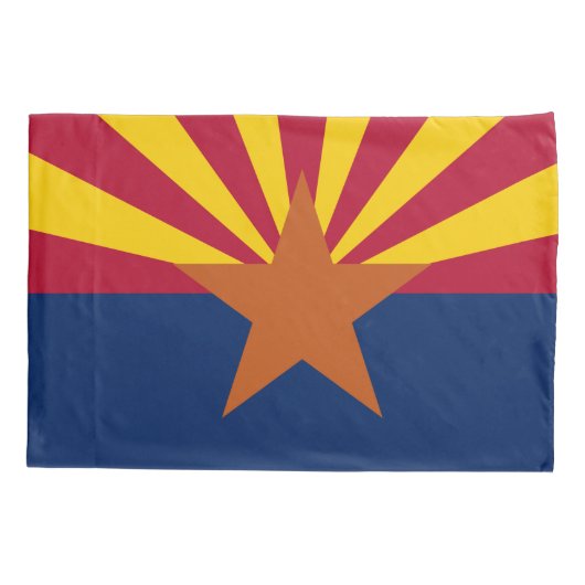 Arizona State Flag Print Patriot Kussensloop (Achterkant)