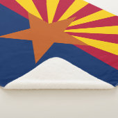 Arizona State Flag Print Patriottisch Sherpa Deken (3/4)