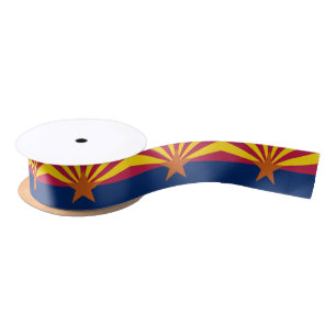 Arizona State Flag Satin Ribbon Lint