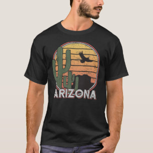 Arizona State Gift Souvenir Retro Arizona Cactus T-shirt