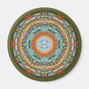 Arizona State Mandala Magnet Magneet