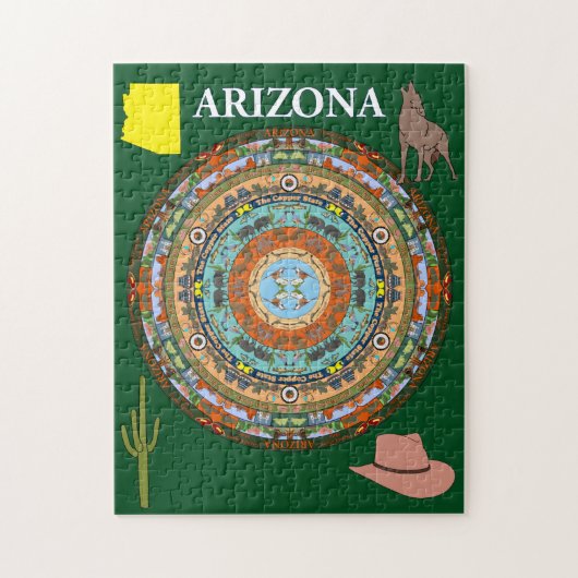 Arizona State Mandala Puzzle Legpuzzel (Verticaal)