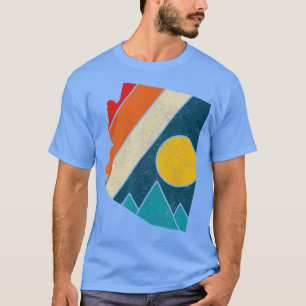 Arizona State Map Mountains Hiker Camping T-shirt