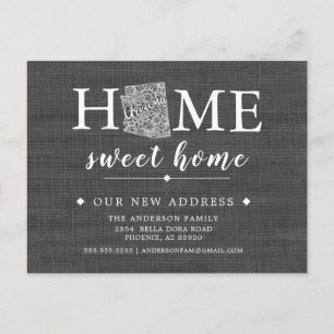 Arizona State Moving Announcement Post Card Aankondigingskaart