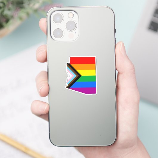 Arizona State Pride LGBTQ Progress Pride Sticker (Telefoon)