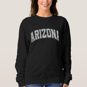 Arizona State Retro Witte Varsity tekst Trui