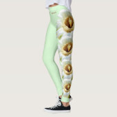 Arizona State Saguaro Blossom Flower Leggings (Gauche)