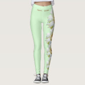 Arizona State Saguaro Blossom Flower Leggings (Devant)
