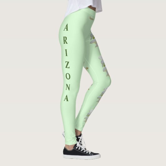 Arizona State Saguaro Blossom Flower Leggings (Droite)