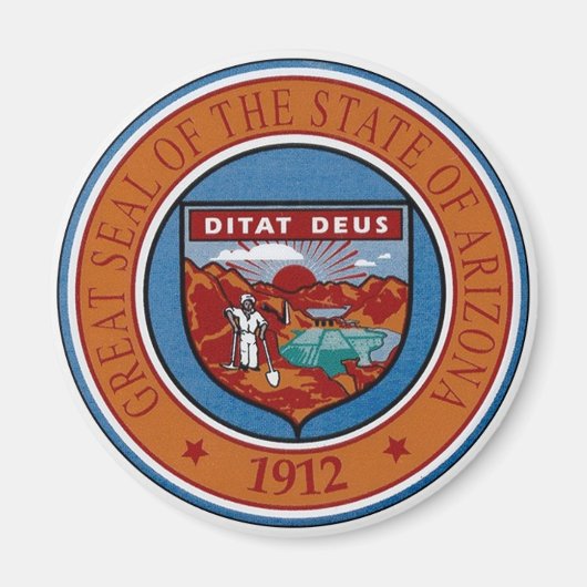 Arizona State Seal Magnet Magneet (Voorkant)