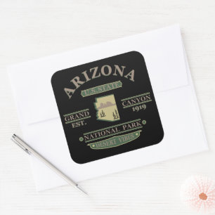 Arizona State Sedona Nationaal park Grand Canyon Vierkante Sticker