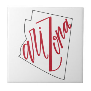 Arizona   State Typografie Design Tegeltje