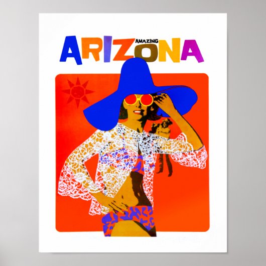 Arizona  Style Travel Poster (Voorkant)