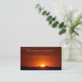 Arizona Sunrise Inspiration Carte de Nom d'Entrepr (Debout devant)