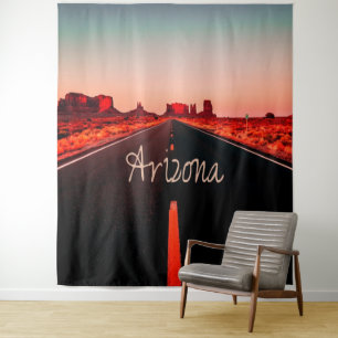 Arizona Sunrise Woestijn Rood Rots Wandkleed