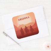 Arizona Sunset aangepaste tekst stickers (Envelop)