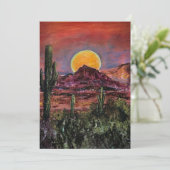 Arizona Sunset Bedankkaart (Staand voorkant)
