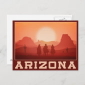 Arizona Sunset briefkaart (Voorkant / Achterkant)