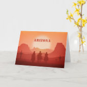 Arizona Sunset carte de voeux personnalisée (Fleur jaune)