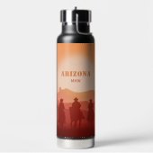 Arizona Sunset custom monogram Waterfles (Links)