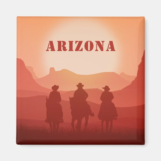 Arizona Sunset custom text magnet Magneet (Voorkant)