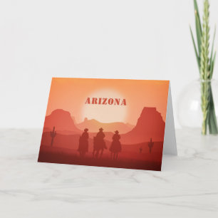 Arizona Sunset custom wenskaart Kaart