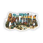 Arizona Sunset Desert Sticker | Arizona Sticker